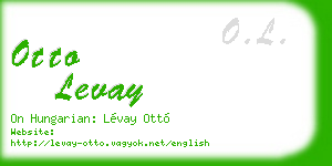 otto levay business card